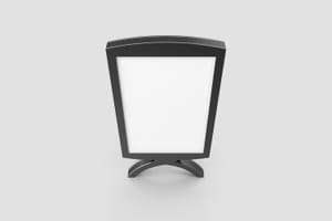 Advertising Vertical Billboard Mockup Up