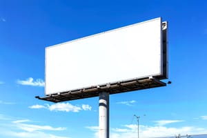 Billboard Advertising Display Mockup Scene