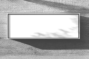 Billboard Mockup on Wall Brick