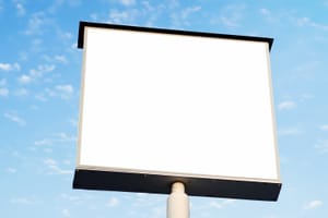 Billboard Mockup Angle Sky