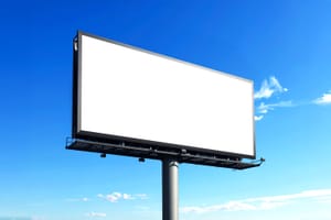 Blue Sky Billboard Display Mockup Scene