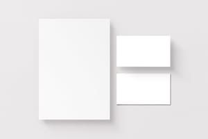 Bold Contrast Card Mockup Set