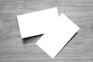 Business Card On Wood