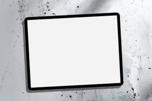 Clean Tablet Minimal Display Mockup Scene