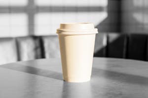 Coffee Cup Mockup on a Table