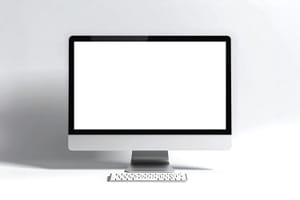 Desktop Screen Display Mockup Scene