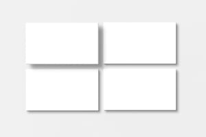 Elegant Contrast Business Card Mockup