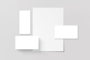 Floating Grid Stationery Mockup