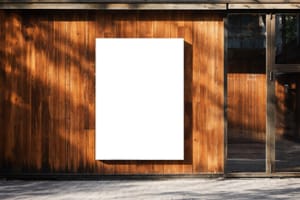 Frame Mockup Wooden Wall