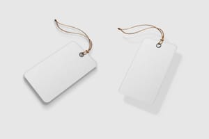 Hanging Price Tag Mockup