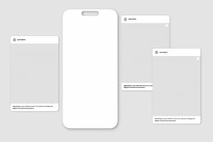 Instagram Mockup Center Feed Layout