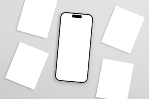 Instagram Mockup Phone Flat Lay