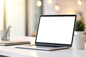 Laptop Mockup on Table