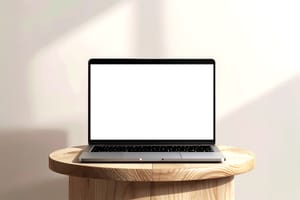 Laptop Workspace Clean Display Mockup Scene