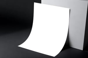Leaning Paper Mockup