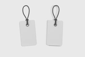 Leather Strap Tag Mockup