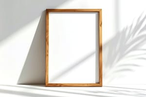 Minimal Frame Poster Display Mockup Scene