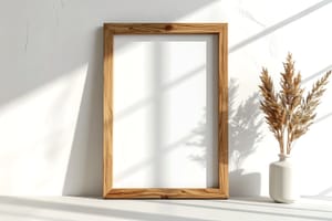 Minimal Frame Sunlight Display Mockup Scene