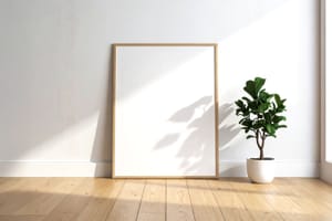 Minimal Interior Frame Display Mockup Scene
