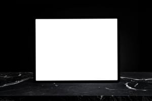 Minimal Tablet Device Display Mockup Scene