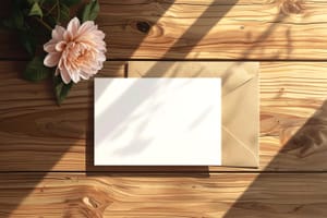 Natural Light Card Branding Mockup Scene