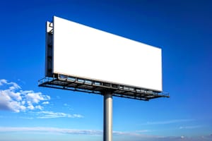 Outdoor Billboard Large Display Mockup Scene