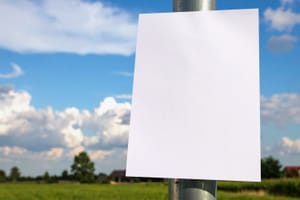 Outdoor Clean Poster Mockup