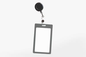 Realistic ID Card Mockup