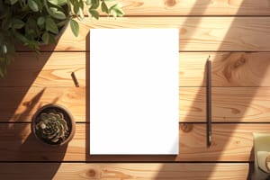 Rustic Poster Display Mockup Scene