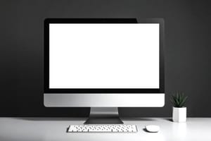 Screen Display Mockup Scene