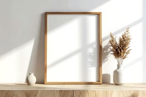 Shadow Frame Poster Display Mockup Scene
