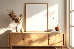 Shelf Frame Poster Display Mockup Scene