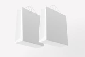 Shopping Bag Mockup Duo Floating View