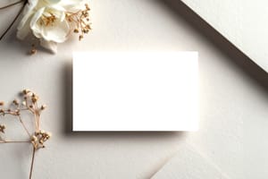 Soft Light Card Branding Mockup Scene