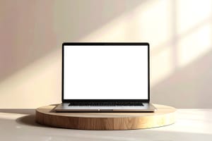 Soft Light Laptop Display Mockup Scene