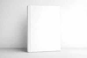 Standing Book Cover Mockup
