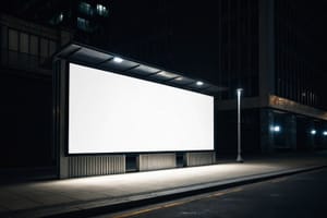 Street Night Billboard Mockup