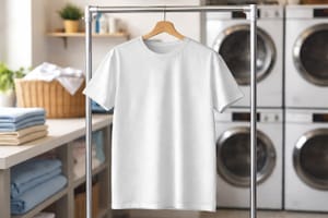 T-shirt Mockup on Laundry Room