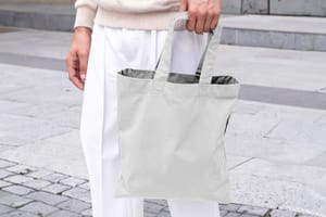 Tote Bag Mockup Lifestyle Street Style