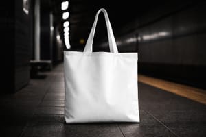Tote Bag Mockup on Station