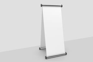 Vertical Banner Mockup Right