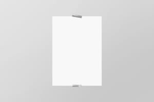 Vertical Studio Tape Poster Mockup