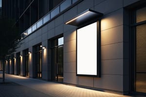 Wall Billboard Mockup