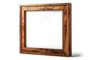 Wooden Frame Classic Display Mockup Scene
