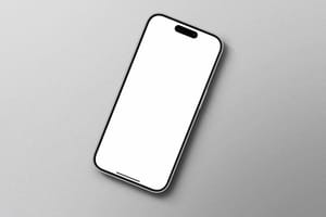 iPhone Mockup on Gray Background