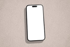 iPhone Mockup on Wall Background Texture