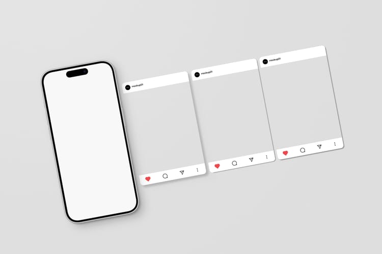Aesthetic Instagram Story and Feed Mockup