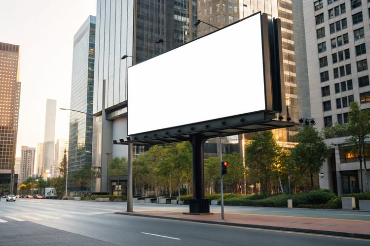 Billboard Mockup on The Street
