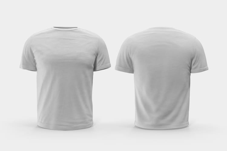Blank  Two T-Shirt Mockup