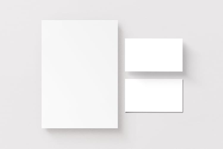 Bold Contrast Card Mockup Set